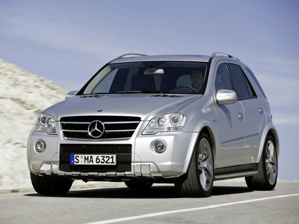 Коврики текстильные "Классик" для Mercedes-Benz M-Class II (suv / W164) 2008 - 2011, черные, 5шт.