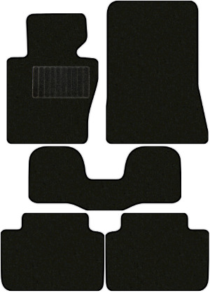 Коврики "Классик" в салон BMW X3 I (suv / E83) 2003 - 2006, черные 5шт.