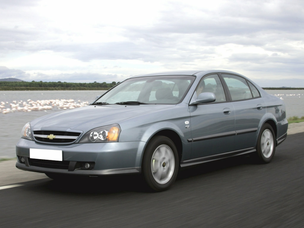 Коврики ЭВА "EVA ромб" для Chevrolet Evanda (седан) 2004 - 2006, черные, 4шт.