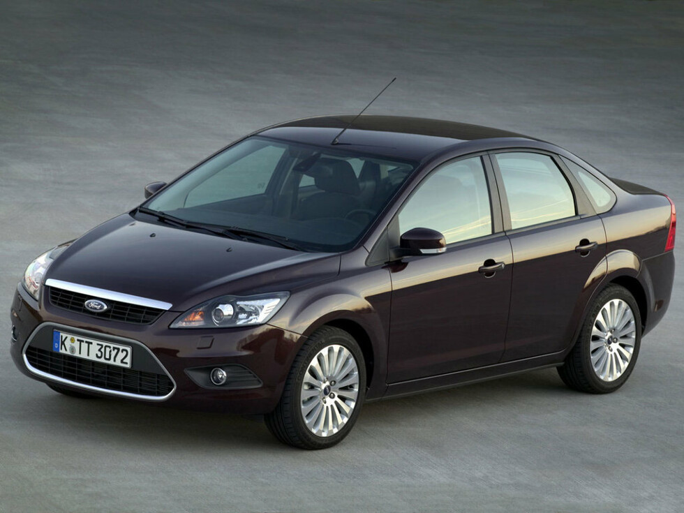 Коврики текстильные "Классик" для Ford Focus II (седан / CB4) 2007 - 2011, черные, 5шт.