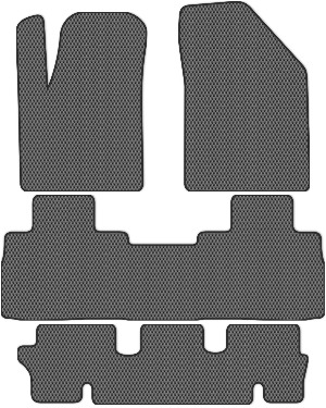 Коврики "EVA сота" в салон Evolute  i-Space I (suv / Гибрид) 2023 - Н.В., серые 4шт.