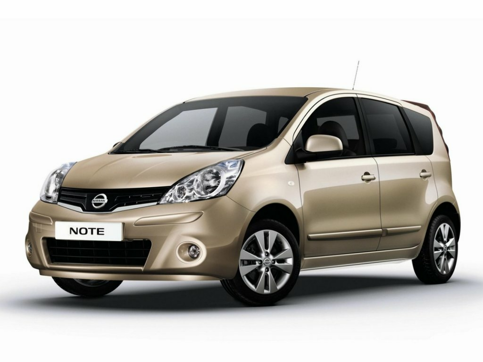 Коврики ЭВА "EVA сота" для Nissan Note (хэтчбек 5 дв / E11) 2008 - 2013, серые, 4шт.